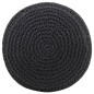 vidaXL Pouf Lavorato a Mano Macramé Antracite 45x30 cm in Cotone vidaXL Pouf Lavorato a Mano Macramé Antracite 45x30 cm in Cotone