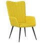 vidaXL Sedia Relax Giallo Senape in Velluto vidaXL Sedia Relax Giallo Senape in Velluto