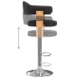 vidaXL Sgabelli da Bar 2 pz Neri in Legno Curvo e Similpelle vidaXL Sgabelli da Bar 2 pz Neri in Legno Curvo e Similpelle