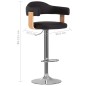 vidaXL Sgabelli da Bar 2 pz Neri in Legno Curvo e Similpelle vidaXL Sgabelli da Bar 2 pz Neri in Legno Curvo e Similpelle