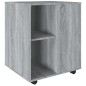 Armadietto con Ruote Grigio Sonoma 60x53x72cm Legno Multistrato Armadietto con Ruote Grigio Sonoma 60x53x72cm Legno Multistrato