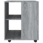 Armadietto con Ruote Grigio Sonoma 60x53x72cm Legno Multistrato Armadietto con Ruote Grigio Sonoma 60x53x72cm Legno Multistrato