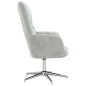 vidaXL Sedia Relax Grigio Chiaro in Velluto vidaXL Sedia Relax Grigio Chiaro in Velluto