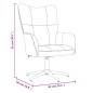 vidaXL Sedia Relax Grigio Chiaro in Velluto vidaXL Sedia Relax Grigio Chiaro in Velluto