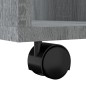 Armadietto con Ruote Grigio Sonoma 60x53x72cm Legno Multistrato Armadietto con Ruote Grigio Sonoma 60x53x72cm Legno Multistrato
