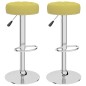 vidaXL Sgabelli da Bar 2 pz Verdi in Tessuto vidaXL Sgabelli da Bar 2 pz Verdi in Tessuto
