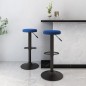 vidaXL Sgabelli da Bar 2 pz Blu in Velluto vidaXL Sgabelli da Bar 2 pz Blu in Velluto