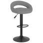 vidaXL Sgabelli da Bar 2 pz Grigio Chiaro in Velluto vidaXL Sgabelli da Bar 2 pz Grigio Chiaro in Velluto