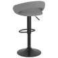 vidaXL Sgabelli da Bar 2 pz Grigio Chiaro in Velluto vidaXL Sgabelli da Bar 2 pz Grigio Chiaro in Velluto