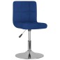 vidaXL Sedie da Pranzo Girevoli 2 pz Blu in Tessuto vidaXL Sedie da Pranzo Girevoli 2 pz Blu in Tessuto