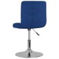 vidaXL Sedie da Pranzo Girevoli 2 pz Blu in Tessuto vidaXL Sedie da Pranzo Girevoli 2 pz Blu in Tessuto