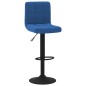 vidaXL Sgabello da Bar Blu in Velluto