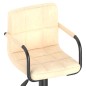 vidaXL Sgabelli da Bar 2 pz Crema in Velluto vidaXL Sgabelli da Bar 2 pz Crema in Velluto