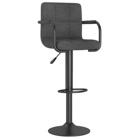 vidaXL Sgabello da Bar Grigio Scuro in Tessuto