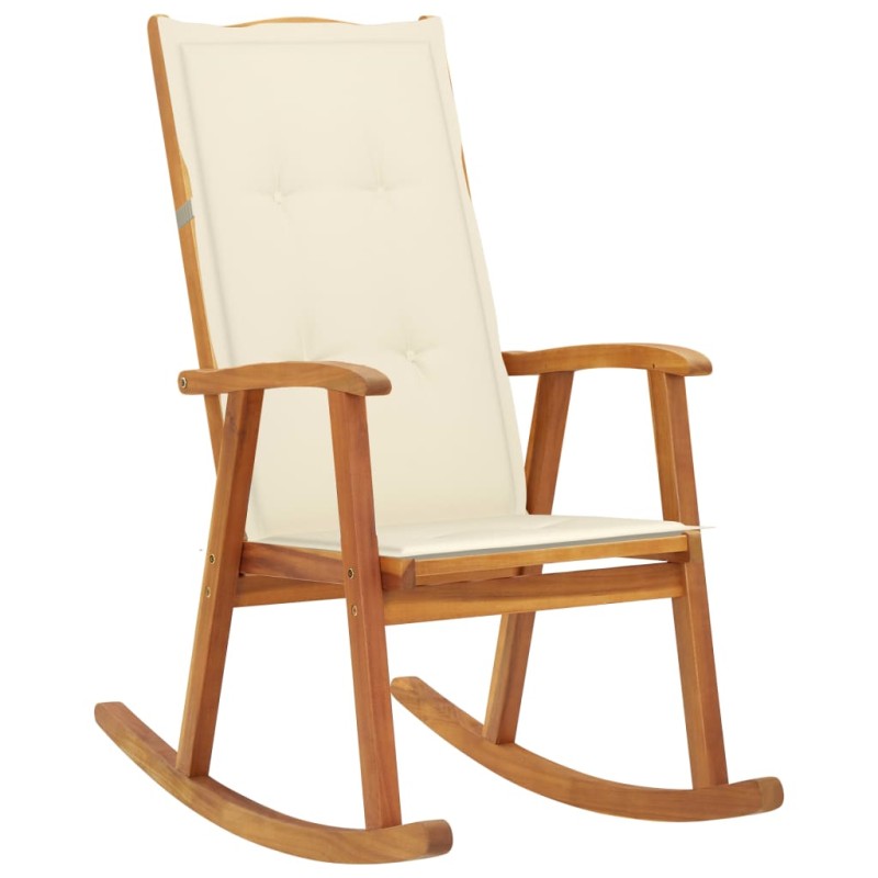 3064181 vidaXL Rocking Chair with Cushions Solid Acacia Wood (311844+43181) 3064181 vidaXL Rocking Chair with Cushions Solid Acacia Wood (311844+43181)