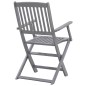 vidaXL Sedie da Giardino Pieghevoli 4pz con Cuscini in Massello Acacia vidaXL Sedie da Giardino Pieghevoli 4pz con Cuscini in Massello Acacia