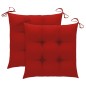 vidaXL Sedie da Giardino Pieghevoli 2 pz con Cuscini Massello Acacia vidaXL Sedie da Giardino Pieghevoli 2 pz con Cuscini Massello Acacia