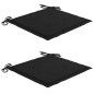 vidaXL Sedie da Giardino Pieghevoli 2pz con Cuscini in Massello Acacia vidaXL Sedie da Giardino Pieghevoli 2pz con Cuscini in Massello Acacia