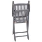 vidaXL Sedie da Giardino Pieghevoli 4pz con Cuscini in Massello Acacia vidaXL Sedie da Giardino Pieghevoli 4pz con Cuscini in Massello Acacia