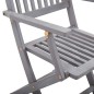 vidaXL Sedie da Giardino Pieghevoli 2pz con Cuscini in Massello Acacia vidaXL Sedie da Giardino Pieghevoli 2pz con Cuscini in Massello Acacia