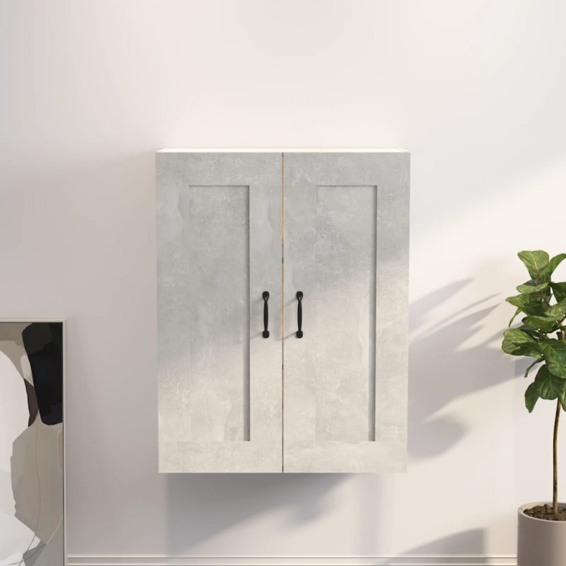 Armadietto Pensile a Parete Grigio Cemento 69,5x32,5x90 cm Armadietto Pensile a Parete Grigio Cemento 69,5x32,5x90 cm