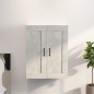 Armadietto Pensile a Parete Grigio Cemento 69,5x32,5x90 cm Armadietto Pensile a Parete Grigio Cemento 69,5x32,5x90 cm