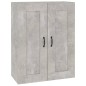 Armadietto Pensile a Parete Grigio Cemento 69,5x32,5x90 cm Armadietto Pensile a Parete Grigio Cemento 69,5x32,5x90 cm