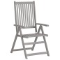 vidaXL Sedie da Giardino Reclinabili 2pz con Cuscini Massello Acacia vidaXL Sedie da Giardino Reclinabili 2pz con Cuscini Massello Acacia
