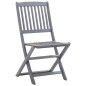 vidaXL Sedie da Giardino Pieghevoli 2 pz con Cuscini Massello Acacia vidaXL Sedie da Giardino Pieghevoli 2 pz con Cuscini Massello Acacia