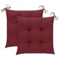 vidaXL Sedie da Giardino Pieghevoli 2 pz con Cuscini Massello Acacia vidaXL Sedie da Giardino Pieghevoli 2 pz con Cuscini Massello Acacia