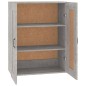 Armadietto Pensile a Parete Grigio Cemento 69,5x32,5x90 cm Armadietto Pensile a Parete Grigio Cemento 69,5x32,5x90 cm