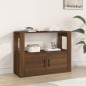 Credenza Rovere Marrone 80x30x60 cm in Legno Multistrato Credenza Rovere Marrone 80x30x60 cm in Legno Multistrato