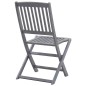 vidaXL Sedie da Giardino Pieghevoli 6pz con Cuscini in Massello Acacia vidaXL Sedie da Giardino Pieghevoli 6pz con Cuscini in Massello Acacia