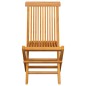 vidaXL Sedie da Giardino Cuscini Grigio Talpa 6 pz in Massello di Teak vidaXL Sedie da Giardino Cuscini Grigio Talpa 6 pz in Massello di Teak