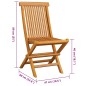 vidaXL Sedie da Giardino Cuscini Grigio Talpa 6 pz in Massello di Teak vidaXL Sedie da Giardino Cuscini Grigio Talpa 6 pz in Massello di Teak