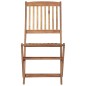 vidaXL Sedie da Giardino Pieghevoli 6 pz con Cuscini Massello Acacia vidaXL Sedie da Giardino Pieghevoli 6 pz con Cuscini Massello Acacia