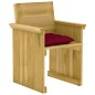 vidaXL Set Pranzo da Giardino 7pz con Cuscini Legno di Pino Impregnato vidaXL Set Pranzo da Giardino 7pz con Cuscini Legno di Pino Impregnato