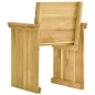 vidaXL Set Pranzo da Giardino 7pz con Cuscini Legno di Pino Impregnato vidaXL Set Pranzo da Giardino 7pz con Cuscini Legno di Pino Impregnato