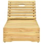 vidaXL Lettino da Giardino con Cuscino Crema Legno Pino Impregnato vidaXL Lettino da Giardino con Cuscino Crema Legno Pino Impregnato