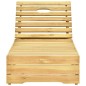 vidaXL Lettino da Giardino con Cuscino Blu Legno Pino Impregnato vidaXL Lettino da Giardino con Cuscino Blu Legno Pino Impregnato
