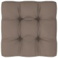 vidaXL Ottomana da Giardino Pallet in Legno di Pino Impregnato Grigio