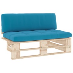 vidaXL Divano Centrale Giardino su Pallet in Legno di Pino Impregnato