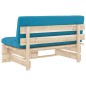vidaXL Divano Centrale Giardino su Pallet in Legno di Pino Impregnato vidaXL Divano Centrale Giardino su Pallet in Legno di Pino Impregnato