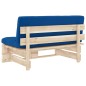 vidaXL Divano Centrale Giardino su Pallet in Legno di Pino Impregnato vidaXL Divano Centrale Giardino su Pallet in Legno di Pino Impregnato