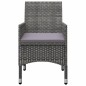 vidaXL Set Mobili da Pranzo per Giardino 5 pz Grigio vidaXL Set Mobili da Pranzo per Giardino 5 pz Grigio