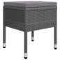 vidaXL Set Mobili da Pranzo per Giardino 5 pz Grigio vidaXL Set Mobili da Pranzo per Giardino 5 pz Grigio