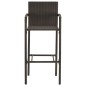 vidaXL Set Bar da Giardino 9 pz Marrone vidaXL Set Bar da Giardino 9 pz Marrone