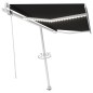 vidaXL Tenda Automatica con Sensore Vento e LED 400x350 cm Antracite vidaXL Tenda Automatica con Sensore Vento e LED 400x350 cm Antracite