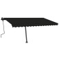 vidaXL Tenda da Sole Manuale Autoportante 450x300 cm Antracite vidaXL Tenda da Sole Manuale Autoportante 450x300 cm Antracite