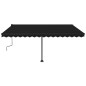 vidaXL Tenda da Sole Manuale Autoportante 450x300 cm Antracite vidaXL Tenda da Sole Manuale Autoportante 450x300 cm Antracite